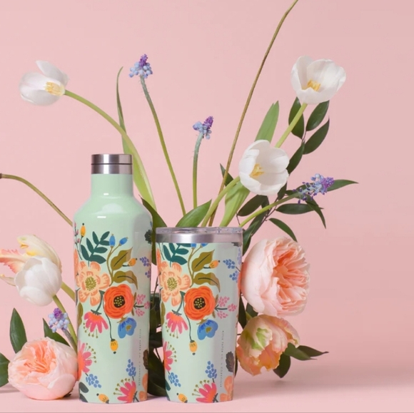 💥BUY 5 GET 3 FREE  Mint Lively Floral Large TumblerItem Size 24 oz - Picture 7 of 10